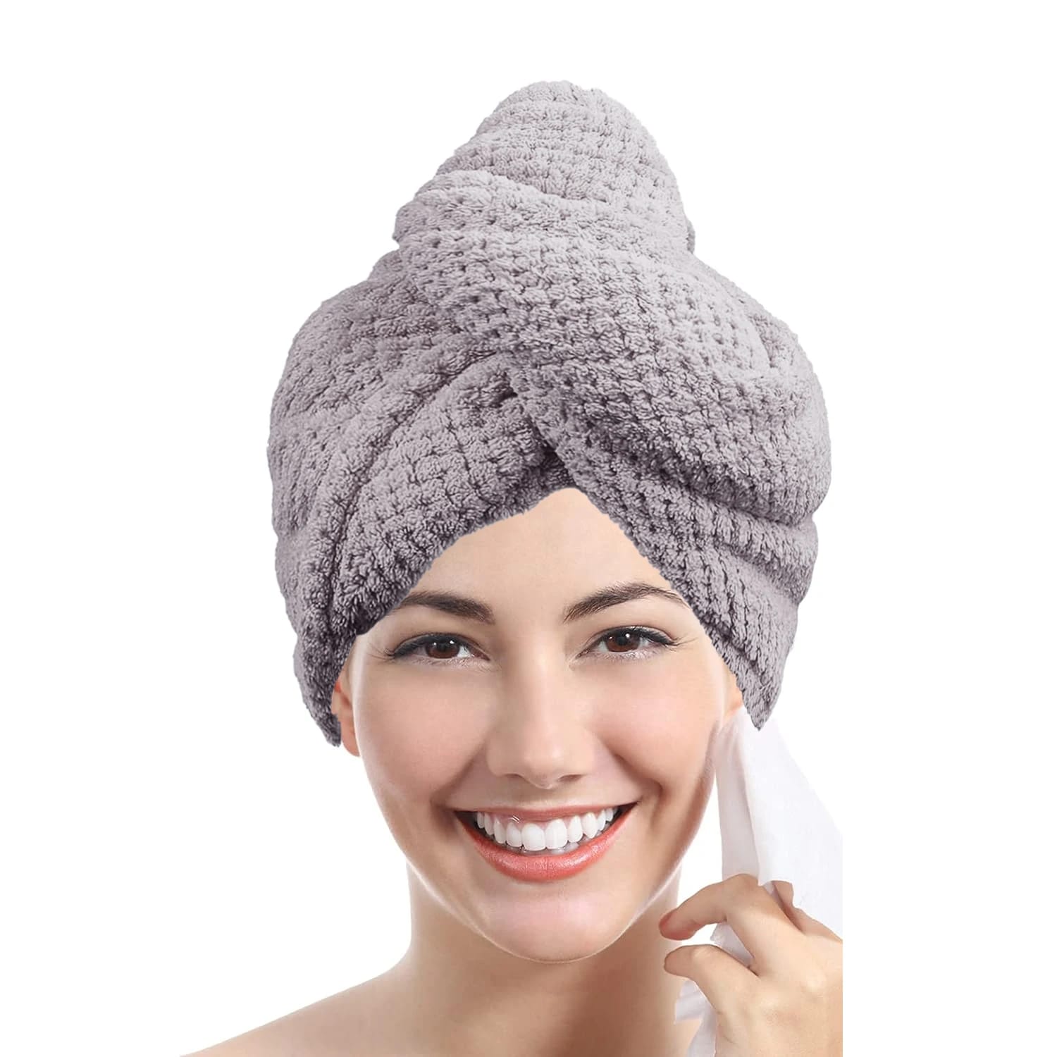 Gorro Secado Rápido Toalla Anti-Frizz Turbante Absorbente